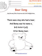 letter-b-song-worksheet